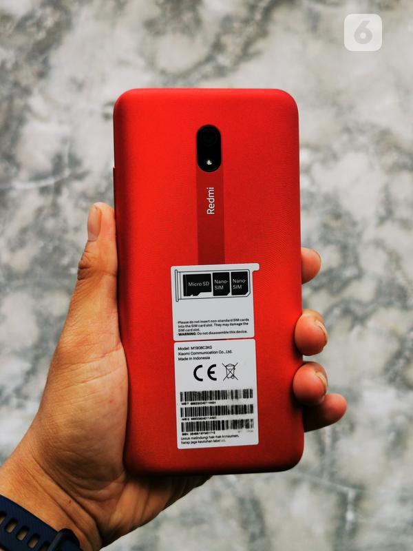 Xiaomi Redmi 8A - Bodi Belakang. Liputan6.com/Mochamad Wahyu Hidayat