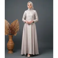 Model Gamis Brokat Dada Simple tapi Mewah/AI