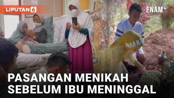 VIDEO: Penuh Haru, Pasangan Menikah di Hadapan Ibu Sebelum Meninggal