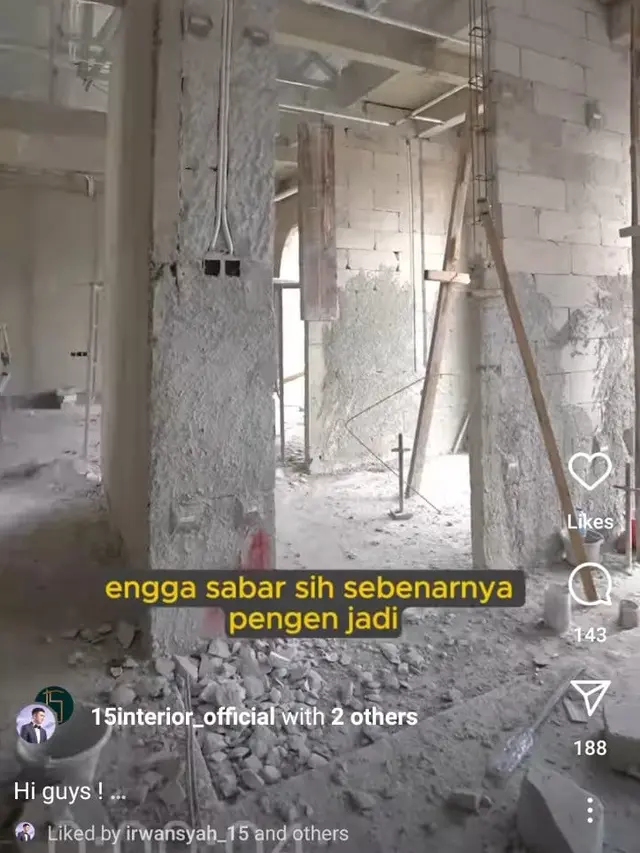 Irwansyah bangun garasi mobil Raffi Ahmad dan Nagita Slavina. [Foto: Instagram/irwansyah_15]