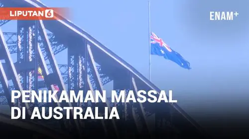 VIDEO: Australia Kibarkan Bendera Setengah Tiang Hormati Korban Penikaman