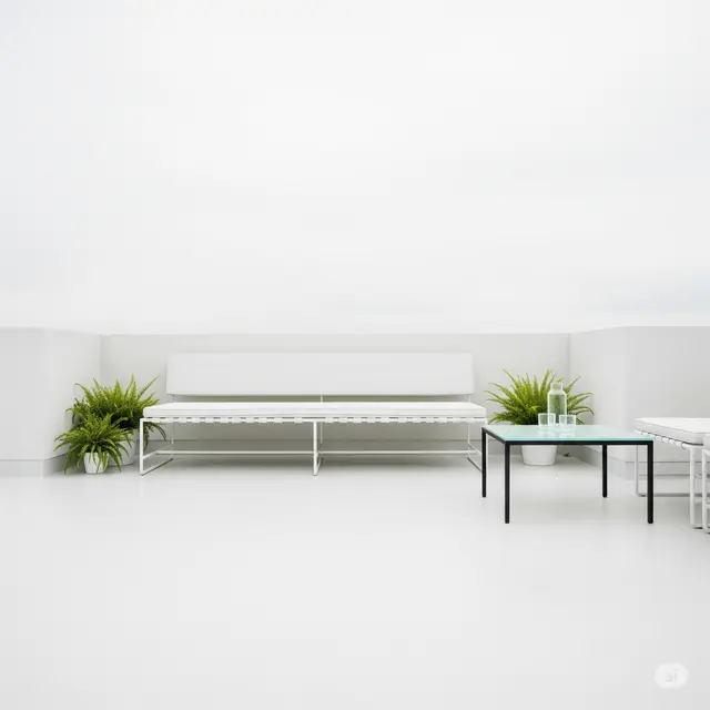 Desain Teras Rumah dengan Bangku Minimalis.