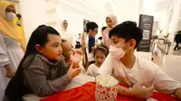 Bertemu di acara ulang tahun, King Faaz dan Arsy Hermansyah bikin gemas. (Sumber: YouTube/The Hermansyah A6)