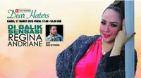 Regina, perempuan cantik ini ini selalu membuat kontrovesi. Mulai dari perceraiananya dengan farhat Abbas sampai suami barunya