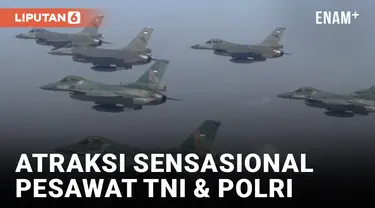 Upacara HUT ke-78 RI, TNI-Polri Sajikan Atraksi Pesawat dan Helikopter