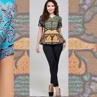 model atasan batik peplum membuat penampilan lebih fashionable dan elegan (sumber: meta ai)