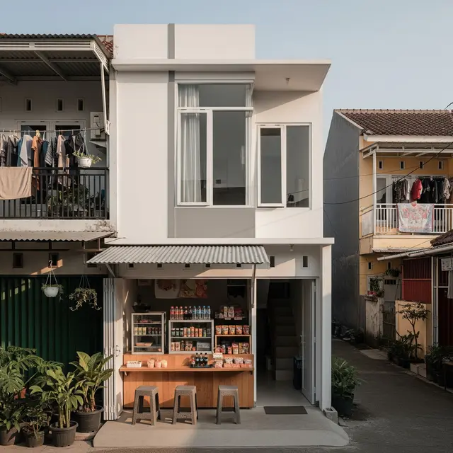 Model Rumah Minimalis Depan Ada Toko