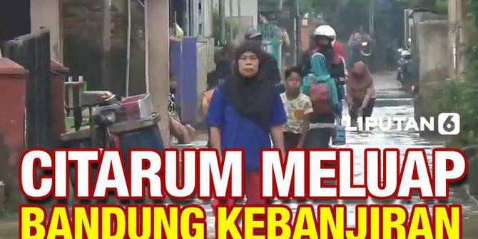 VIDEO: Citarum Meluap, 200 Rumah di Bandung Terendam Banjir
