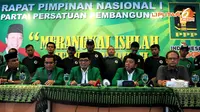 Partai Persatuan Pembangunan (PPP) akhirnya menggelar Rapat Pimpinan Nasional, Sabtu (19/04/14) (Liputan6.com/Johan Tallo)