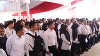 Pemerintah Kabupaten Tangerang melalui Panitia Seleksi Daerah (Panselda), melaksanakan Seleksi Kompetensi Pegawai Pemerintah dengan Perjanjian Kerja (PPPK). (Liputan6.com/Pramita Tristiawati).