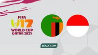 Piala Dunia U-17 2025 Indonesia Vs Zambia. (Bola.com/Wiwig Prayugi)
