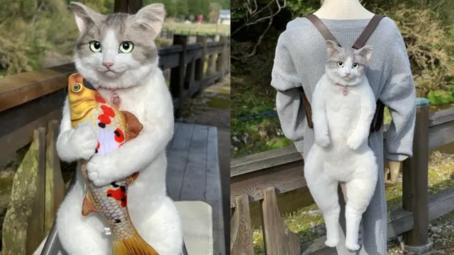 Uniknya Tas Berbentuk Seperti Kucing Sungguhan, Dijual Rp14,5 Juta