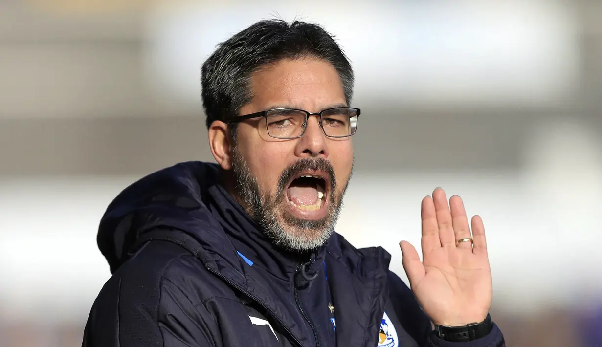 Pelatih Huddersfield Town, David Wagner memberikan semangat kepada pemainnya saat melawan Manchester City pada putran kelima Piala FA di John Smith's Stadium, Huddersfield, (18/2/2017).  (Mike Egerton/PA via AP)
