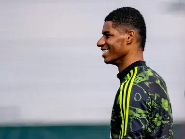 Ada kabar baik datang bagi Manchester United. Penyerang andalan mereka, Marcus Rashford sudah semakin dekat untuk comeback di skuat Setan Merah. (Twitter Manchester United)
