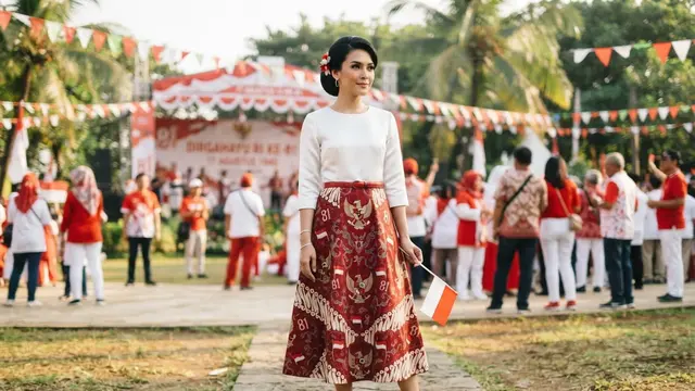 Ide Dress Batik Tema Kemerdekaan 17 Agustus 1945 HUT RI Ke-81