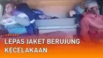 Entah apa yang dipikirkan pengemudi berikut. Saat tengah mengemudi, ia melakukan hal yang membahayakan diri dan rekannya. Ia mencoba melepas jaketnya saat akan melalui jalan lurus.