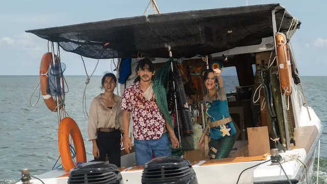 Putri Marino, Abimana Aryasatya, dan Lutesha dalam film The Big 4. (Foto: netflix)