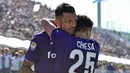 6. Cyril Thereau (Fiorentina) - 5 Gol (2 Penalti). (AP/Maurizio Degl'Innocenti)