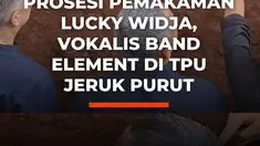 Vokalis band Element, Lucky Widja, meninggal dunia pada usia 49 tahun pada Minggu, 25 Januari 2026, dan dimakamkan di TPU Jeruk Purut, Jakarta Selatan, Senin siang (26/1/2026), dengan prosesi yang diiringi isak tangis keluarga dan kerabat.

Jenazah tiba sekitar pukul 11.40 WIB, di mana sang ibu d...