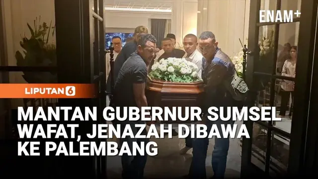 Jenazah Mantan Gubernur Alex Noerdin Diberangkatkan Ke Palembang
