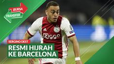 Berita Video Barcelona Resmi Datangkan Pemain Ajax Amsterdam, Sergino Dest
