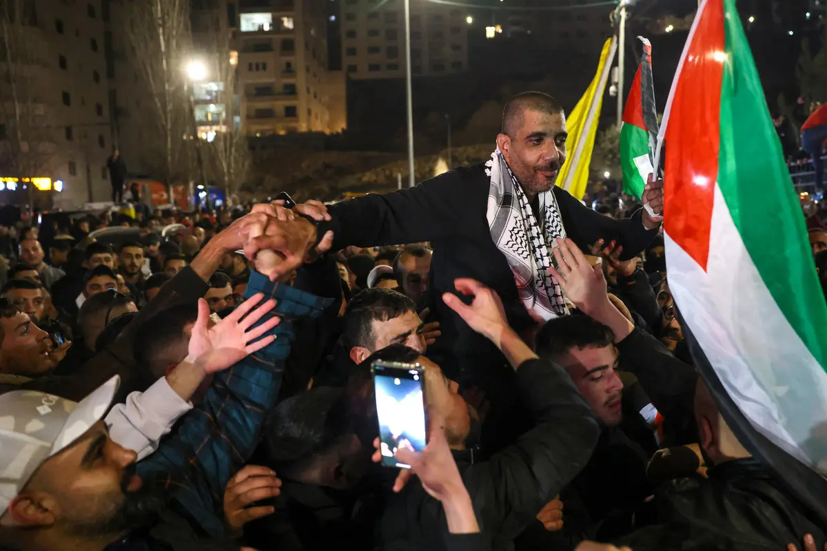 Penyambutan Ratusan Tahanan Palestina yang Dibebaskan Israel