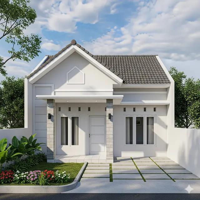 Model Rumah 7x12 Modern 2025 Low Budget untuk Keluarga Muda. Gemini