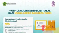 Badan Penyelenggara Jaminan Produk Halal (BPJPH) Kementerian Agama mulai membuka pengajuan sertifikasi halal gratis bagi UMK, melalui Program Sehati. (Dok. Kemenag)