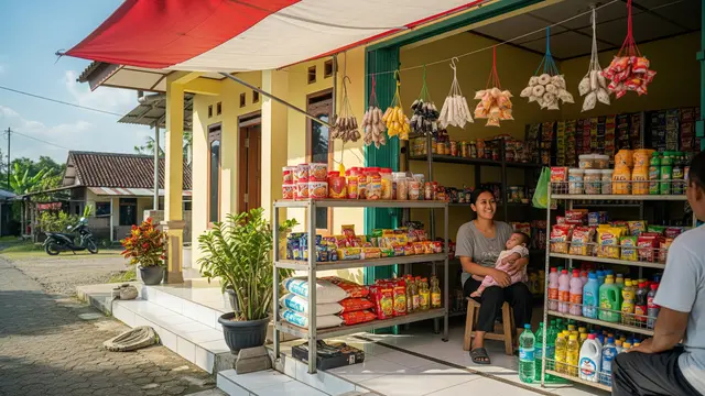 Ide Usaha Depan Rumah Khusus Ibu Rumah Tangga yang Bisa Sambil Awasi Anak Toko Klontong Mini