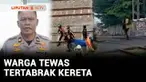 Seorang warga di Cimahi, Jawa Barat, tewas tertabrak kereta. Korban diduga tak mengetahui datangnya kereta yang melintas meski warga sekitar sudah memperingatkannya.