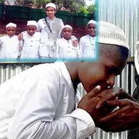 Meski memeluk agama yang berbeda, ayah ini tetap membayai anaknya untuk menuntut ilmu menjadi santri. | via: istimewa