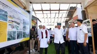 Bupati Banyuwangi, Ipuk Fiestiandani bersama Menteri Pekerjaan Umum dan Perumahan Rakyat, Basuki Hadimuljono saat meninjau progress pembangunan Tol Probolinggo-Banyuwangi. (Foto: Istimewa)