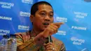 Wakil Sekjen PAN, Yandri Susanto berdiskusi dalam acara diskusi Polemik Bukan Parlemen Biasa, di Jakarta, Sabtu (11/10/2014) (Liputan6.com/Faisal R Syam)