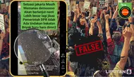 Penelusuran klaim video situasi demo Jakarta yang masih memanas.