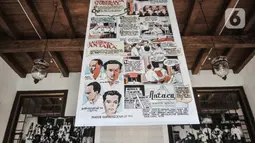 Koleksi foto arsip tentang sejarah Indonesia pada pameran Indonesia Bergerak 1900-1942 (Revamped) di Gedung Arsip Nasional Jakarta, Selasa (15/12/2020). Pameran menceritakan kiprah bangsa Indonesia serta para tokoh dalam masa pergerakan nasional hingga jelang kemerdekaan. (merdeka.com/Iqbal Nugroho)