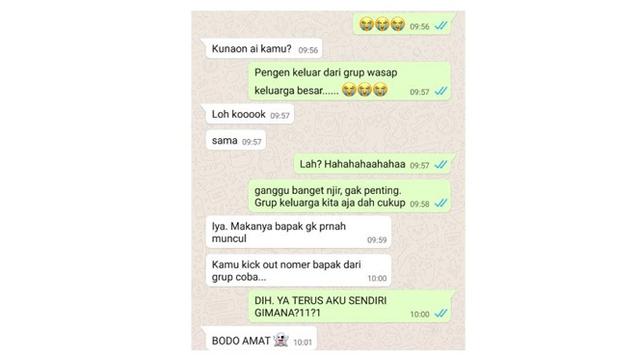 Chat Lucu Antara Bapak dan Anak Ini Bikin Kangen Orang Tua