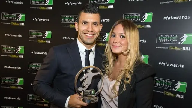 Striker Manchester City, Sergio Aguero dan Karine Tejeda