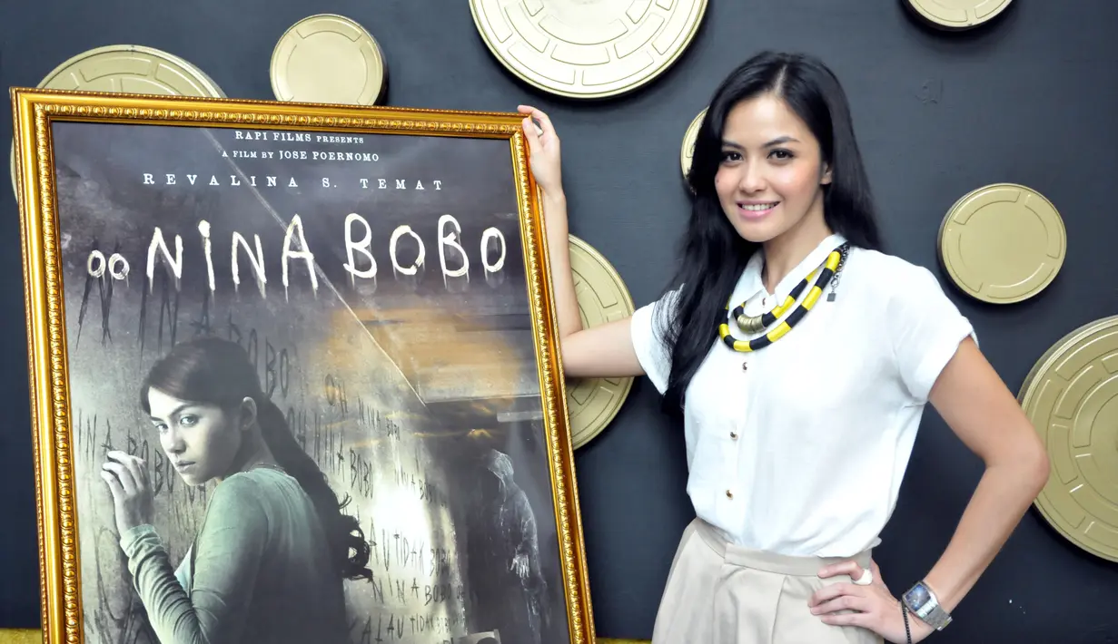 Revalina berharap film yang dibintanginya bisa membuat takut siapapun yang menonton. Film berjudul 'Oo Nina Bobo' itu memang dinilainya sangat menegangkan (Liputan6.com/Panji Diksana).