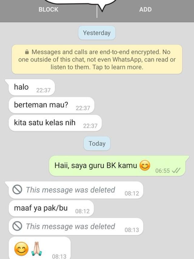 6 Chat Murid ke Ibu Guru Dikira Teman Sekelas Ini Bikin Tepuk Jidat