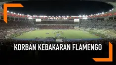 Sekitar 30 ribu penggemar berikan penghormatan untuk korban kebakaran asrama klub sepakbola di Brasil.