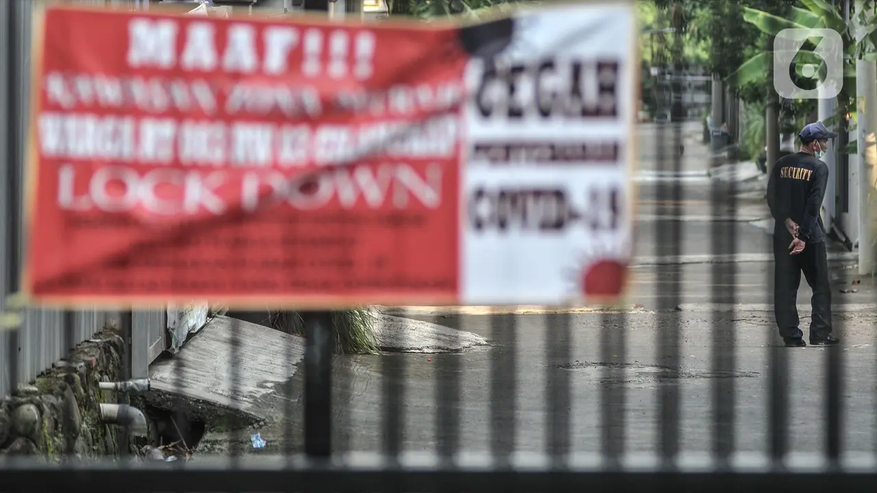 Ilustrasi zona merah COVID-19.