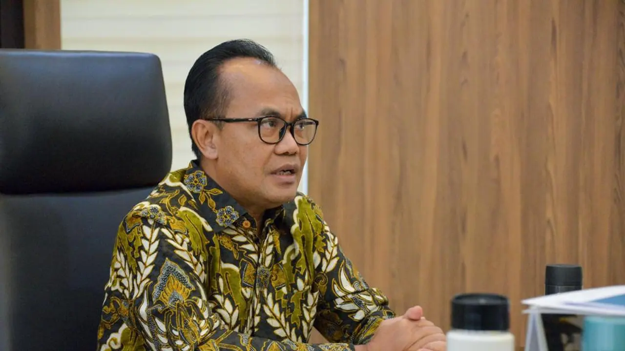 Sekretaris Kementerian Koordinator Bidang Perekonomian Susiwijono Moegiarso secara virtual dalam acara Inspirato Sharing Session Liputan6 dengan tema “Sherpa track G20: Mampukah Percepat Pemulihan dan Transformasi Ekonomi Indonesia”, Jumat (28/10/2022).