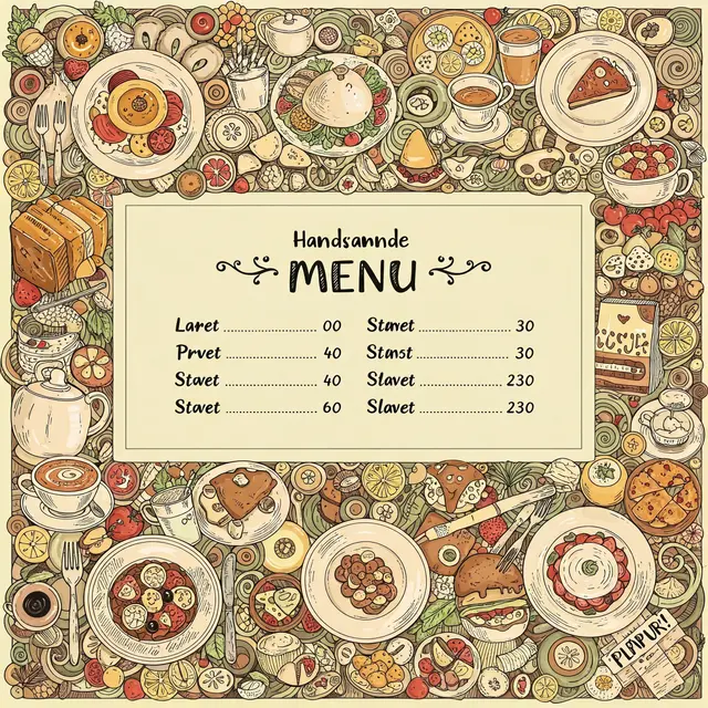 Desain Daftar Menu Keren dan Kekinian, Bikin Pelanggan Jadi Tertarik