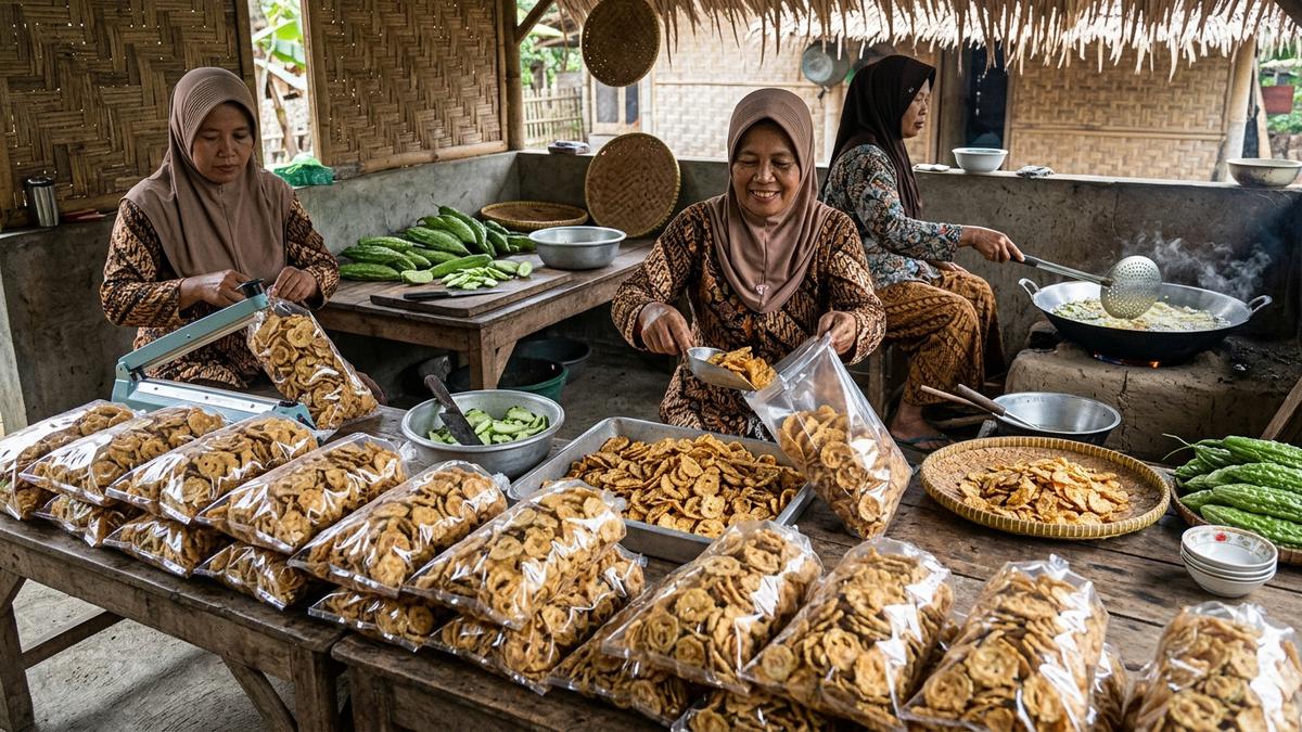 7 Ide Usaha Keripik Kiloan untuk Anggota Kelompok Wanita Tani