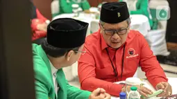 Pertemuan hari ini akan membahas detail pemenangan bakal calon presiden Ganjar Pranowo dan juga pemanasan mesin partai di akar rumput. (Liputan6.com/Faizal Fanani)