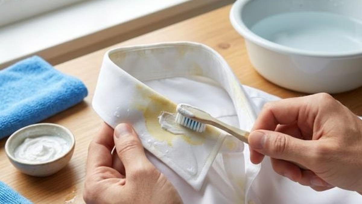 8 Cara Menghilangkan Noda Kuning di Kerah Baju dengan Bahan Sederhana