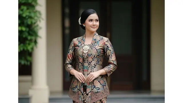 Ide Aksesoris Sepatu untuk Atasan Brokat dan Bawahan Batik (Image by Gemini AI)