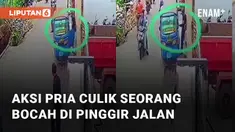 Seorang pria lakukan aksi penculikan terhadap bocah SD viral di media sosial