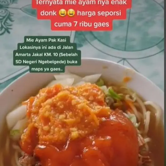 Viral, Pasangan Lansia di Jogja Jual Mi Ayam dengan Harga Murah