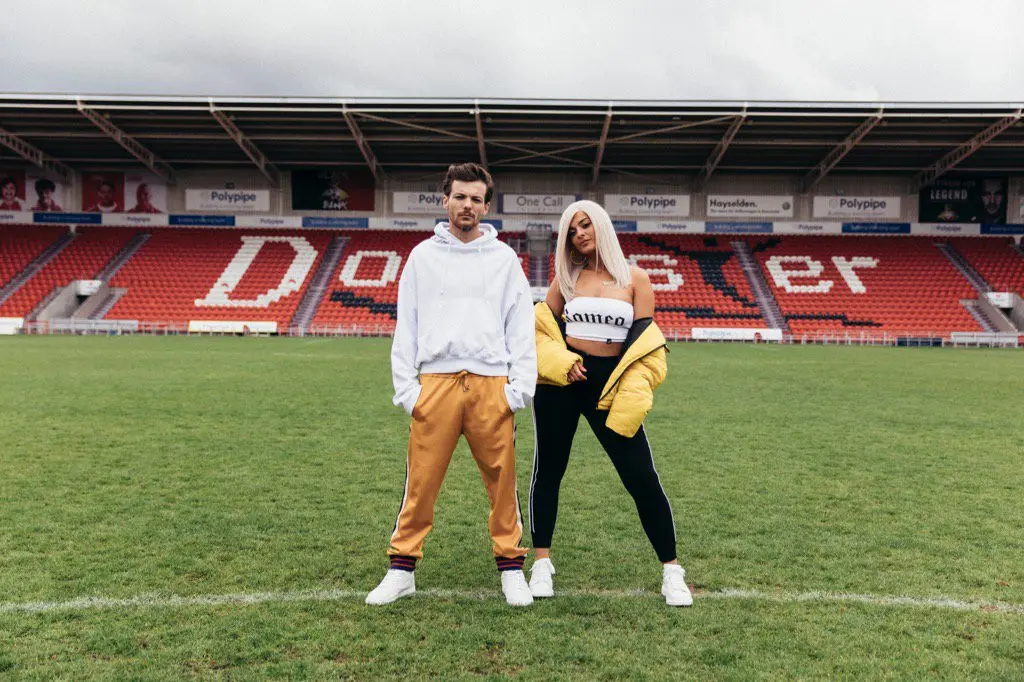 Louis Tomlinson dan Bebe Rexha (Twitter/Louis_Tomlinson)